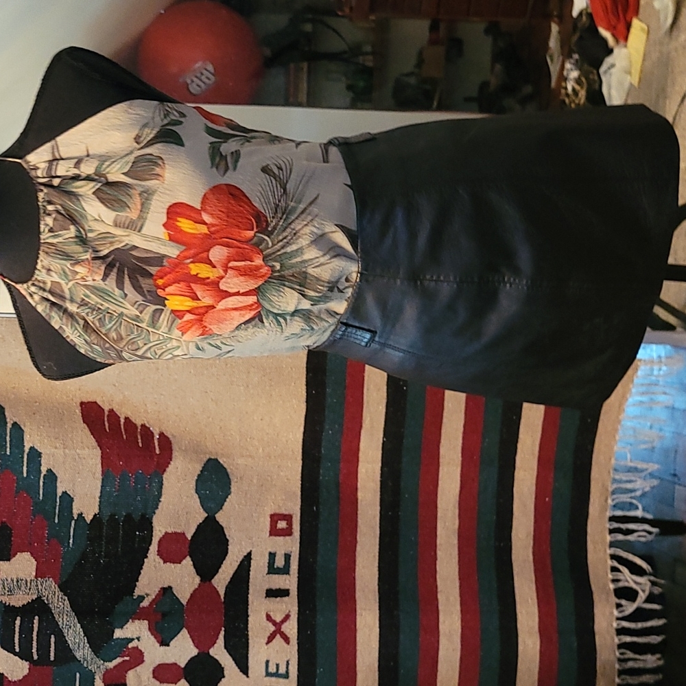 Wilson Black Leather Skirt